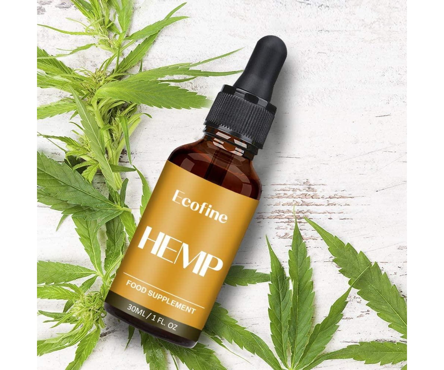 ECOFINE - EcofineHemp Hanföl - 90% = 30.000mg (30ml) - 100% Natürlich