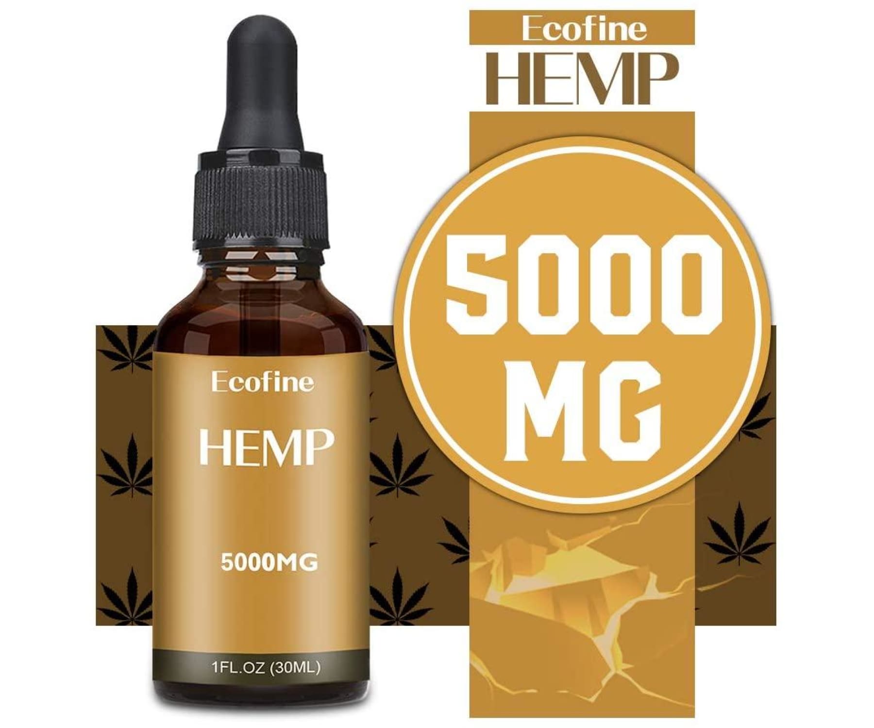 ECOFINE - EcofineHemp Hanföl - 90% = 30.000mg (30ml) - 100% Natürlich