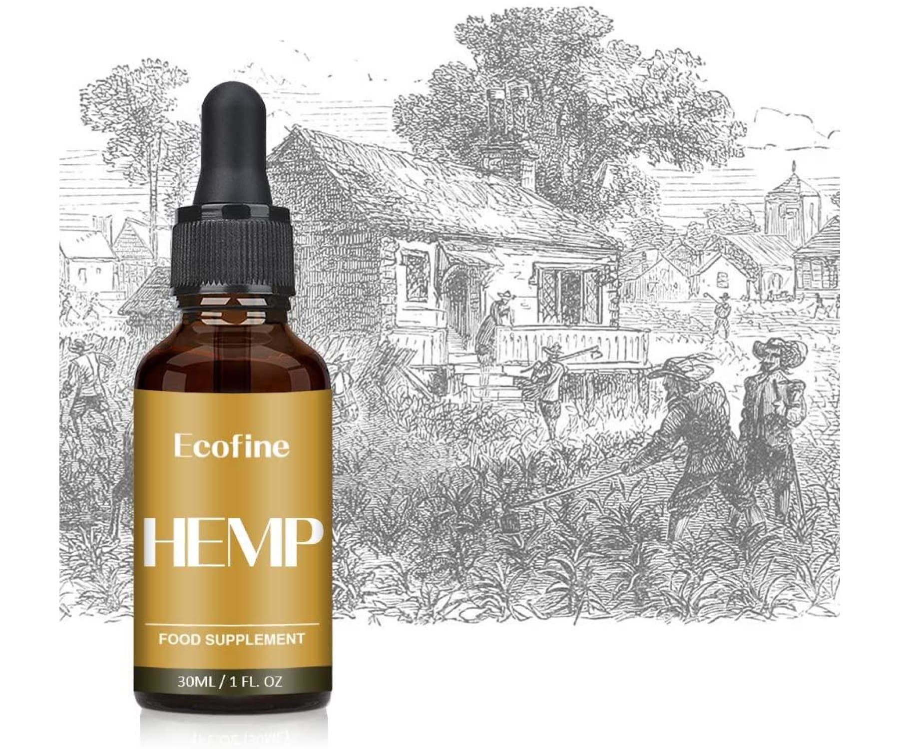 ECOFINE - EcofineHemp Hanföl - 90% = 30.000mg (30ml) - 100% Natürlich