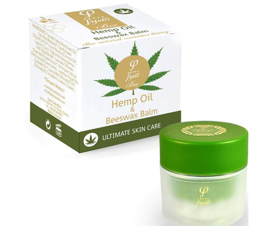 Hanf und Hemp - Hanf Balsam Feuchtigkeitscreme Bio Hanföl Bienenwachs Olivenöl & Sheabutter 50ml