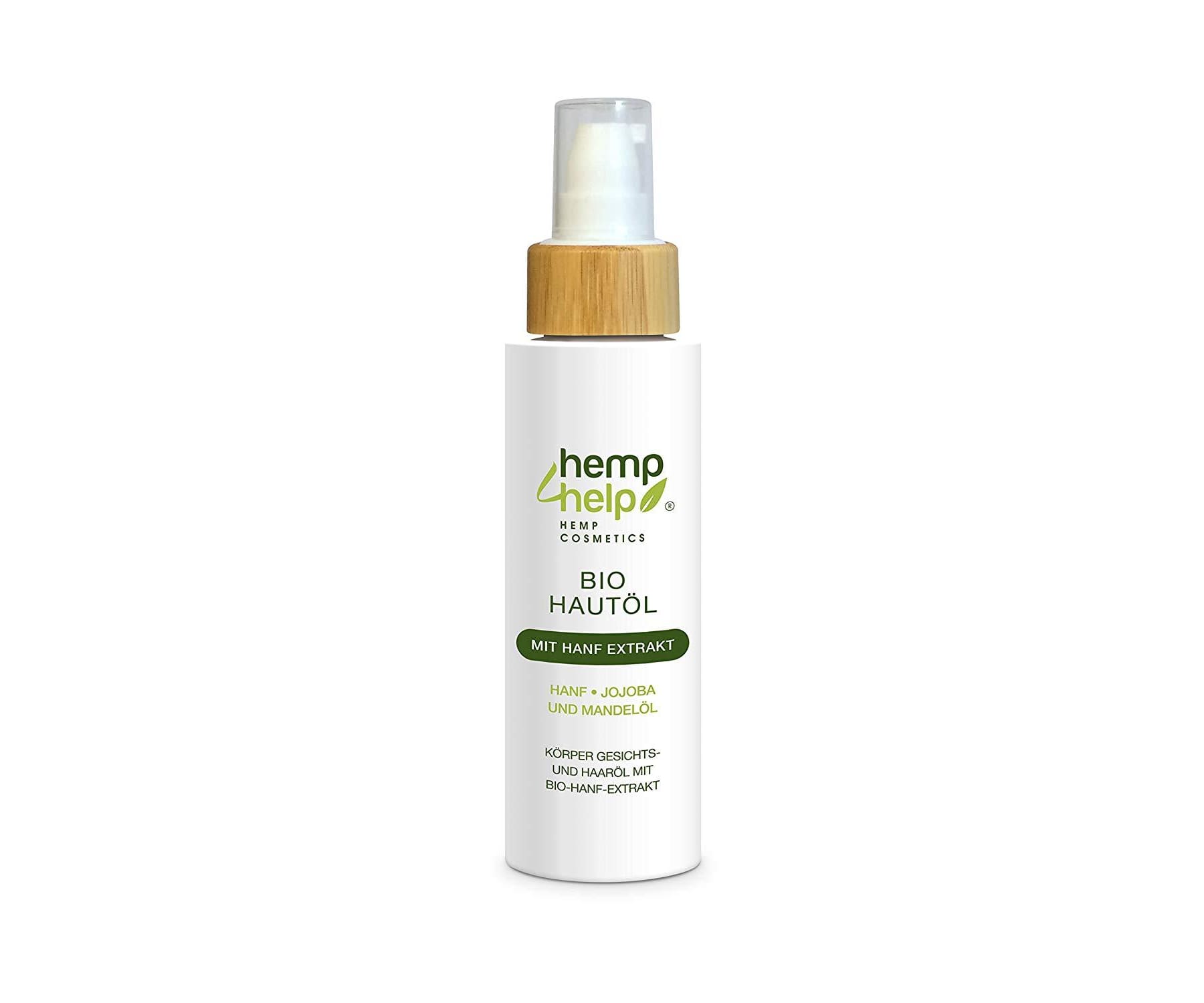 Hanf&Hemp - Hanf Haut Öl mit Jojoba-Öl und Mandel-Öl - Hemp 4 Help BIO 100 ml