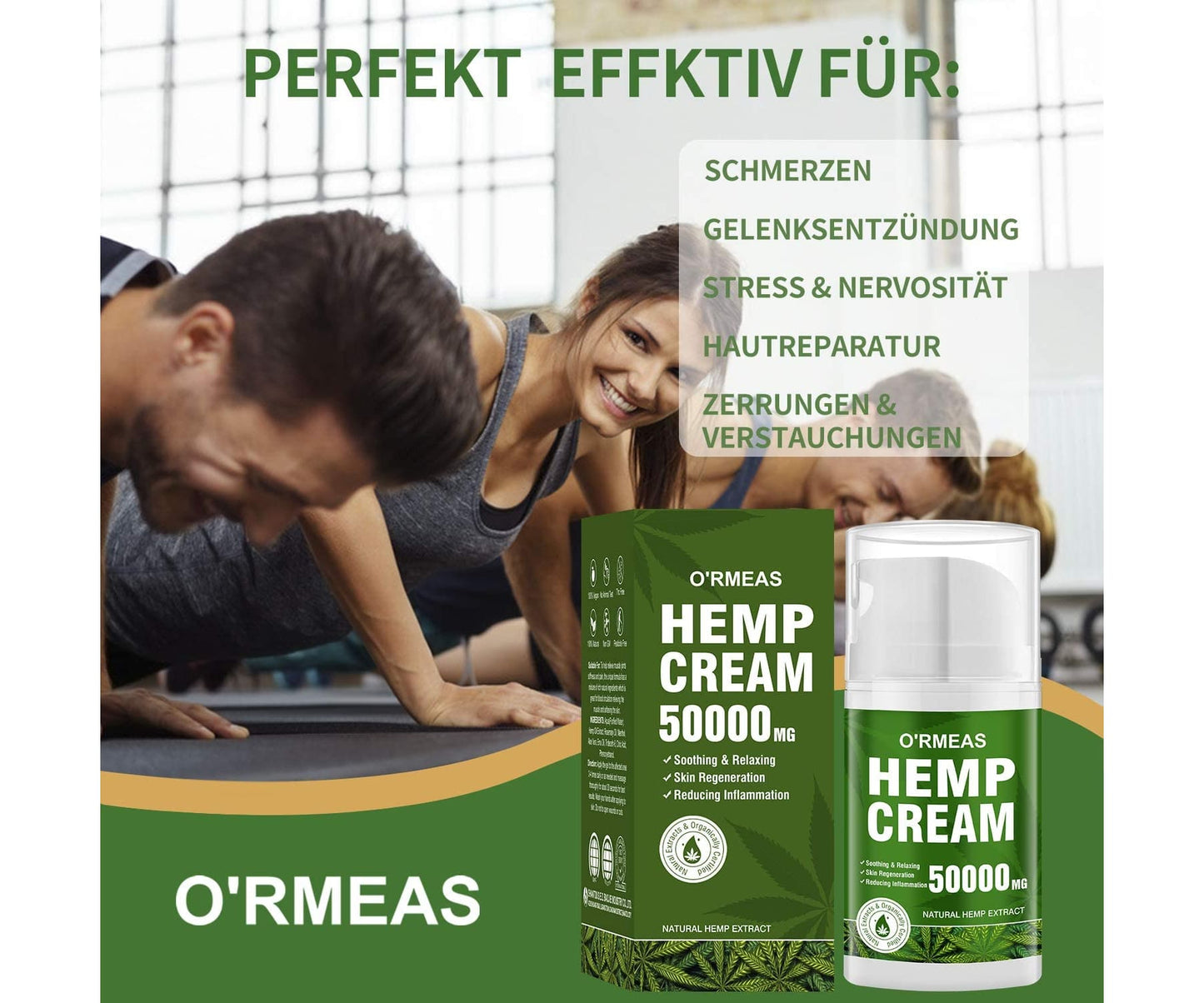 Brand: O’RMEAS - Hanfcreme Hochkonzentriert à 50.000mg