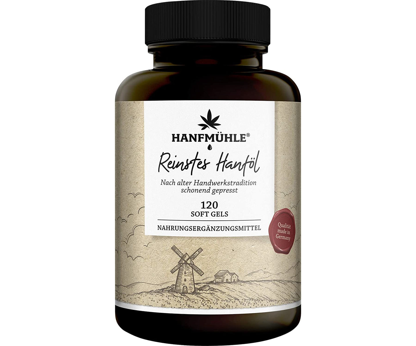 Hanf&Hemp - Hanfmühle Hanfsamenöl 120 Kapseln à 1000mg - Kaltgepresst