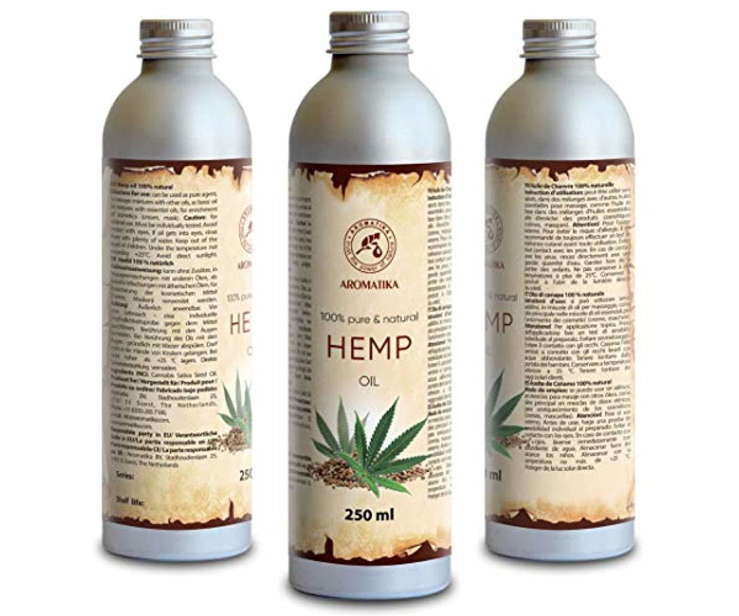Hanf&Hemp - Hanföl 250 ml Cannabis Sativa Seed Oil -Kaltgepresstes Hanfsamen Öl