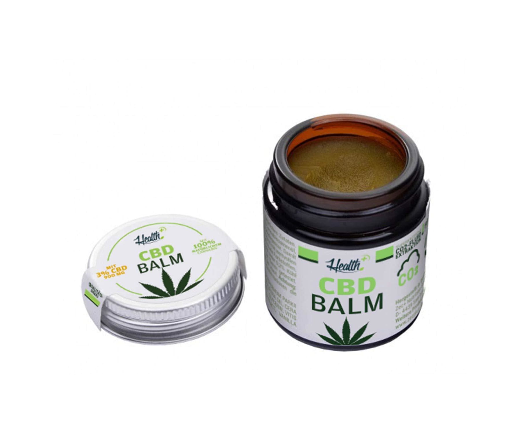 Hanf und Hemp - HEALTH+ CBD BALM mit 3% CBD - 30 ml - Hanfsalbe