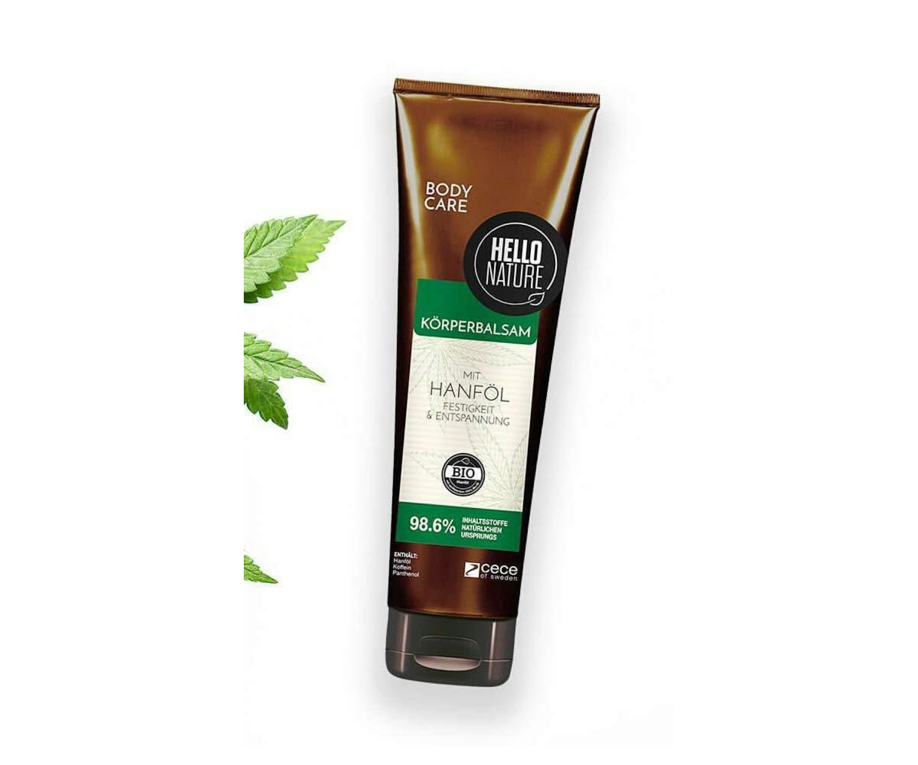 Hanf und Hemp - Hello Nature Körperbalsam BIO Hanföl 250ml