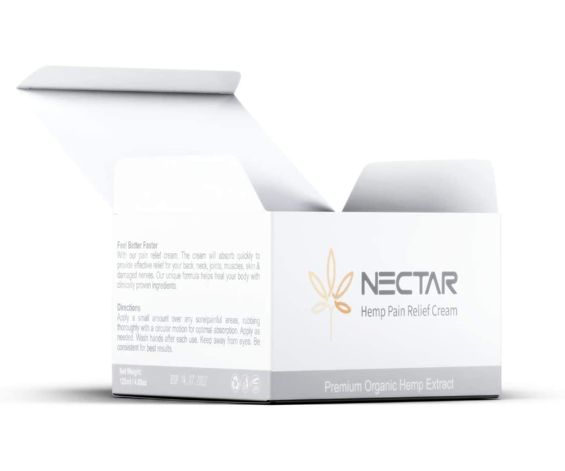 Nectar - Hemp Cream 7000mg Gelenke Creme mit Aloe Vera Arnica Eucalyptus und Jojoba