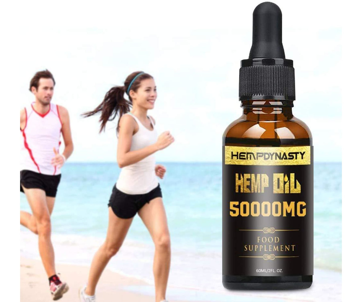 HEMPDYNASTY - HEMPDYNASTY Natürliches Hanföl à 50000MG - Riesige 60ml Packung!