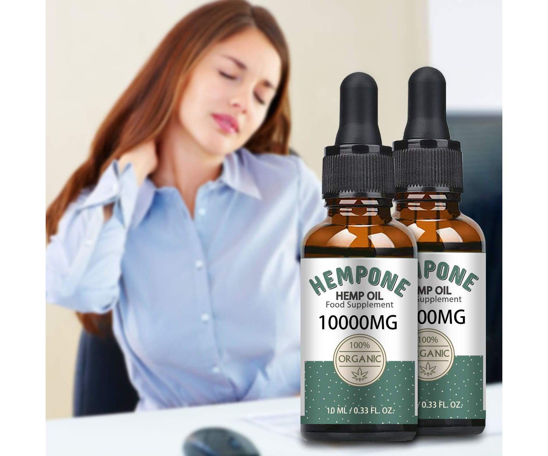 HEMPONE - HEMPONE Hanföl Höchstdosiert 2er Pack - 10.000mg