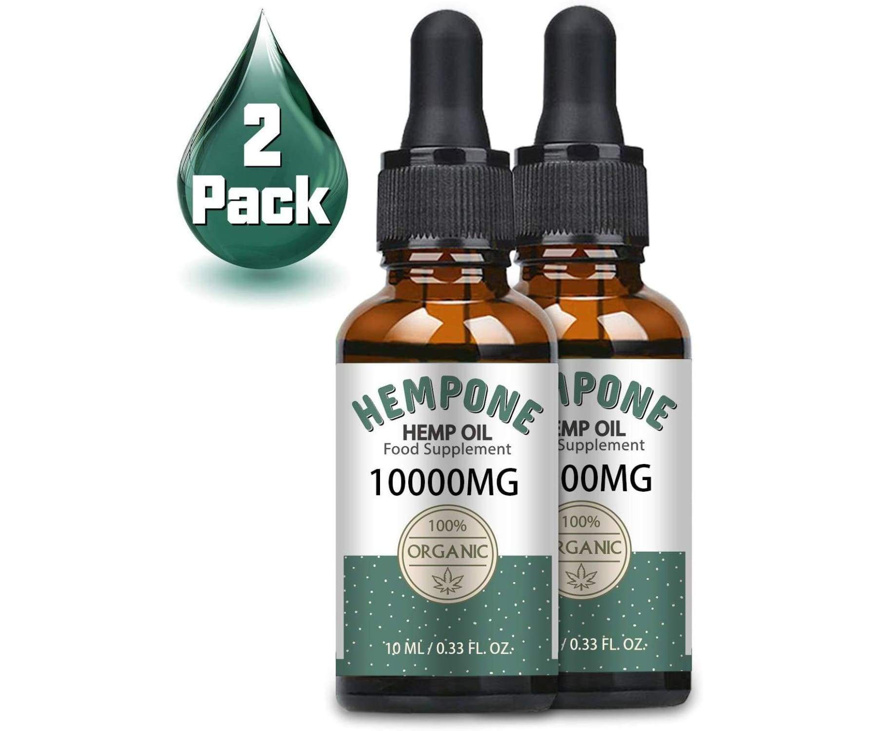 HEMPONE - HEMPONE Hanföl Höchstdosiert 2er Pack - 10.000mg