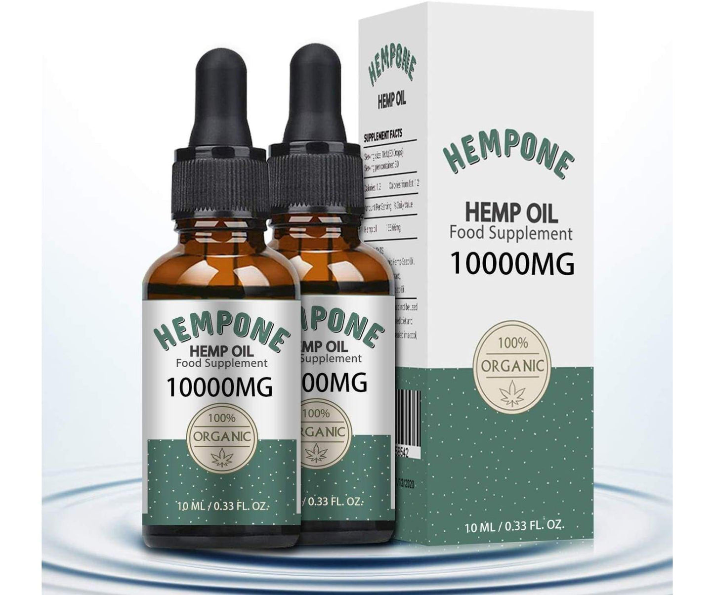 HEMPONE - HEMPONE Hanföl Höchstdosiert 2er Pack - 10.000mg