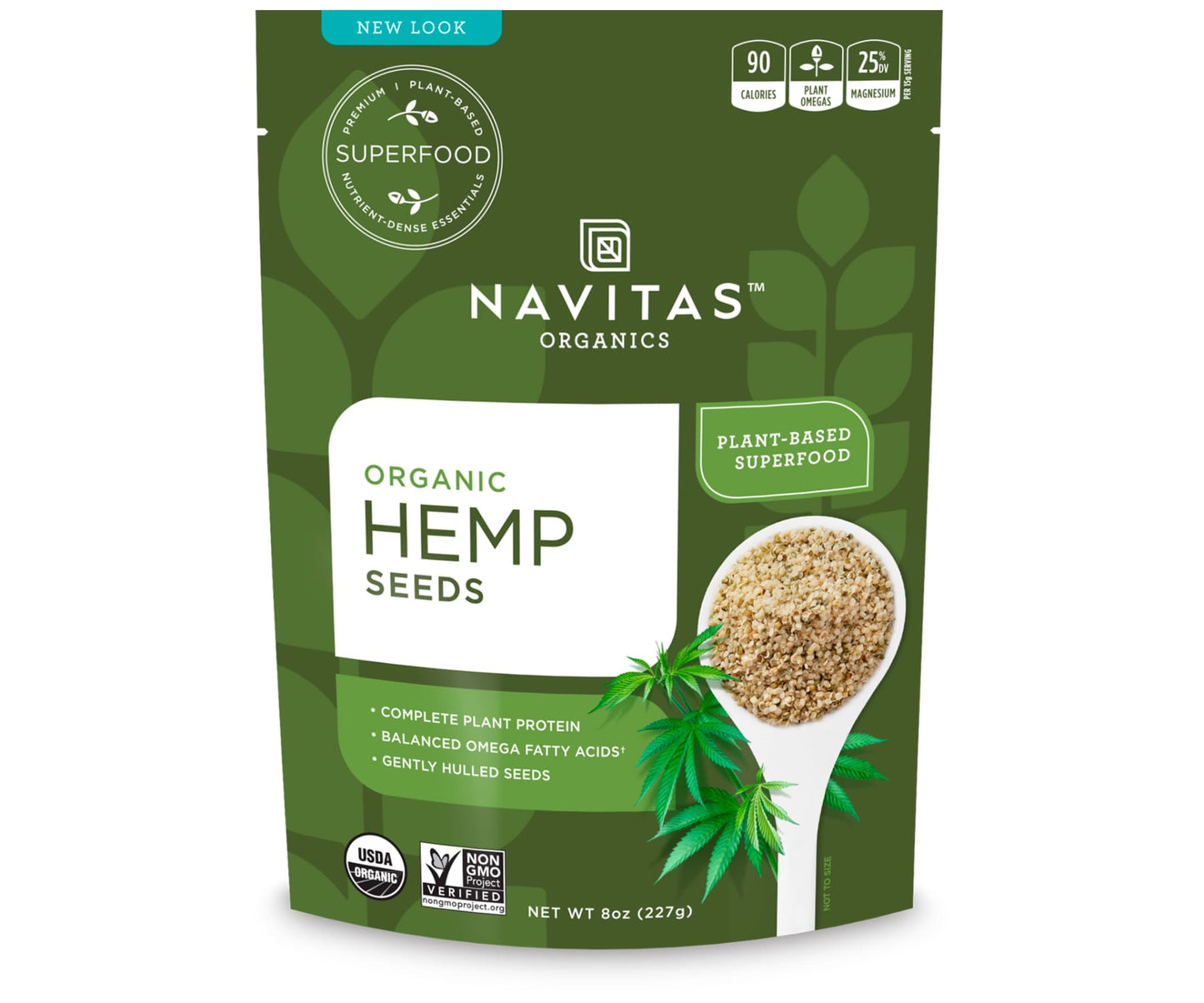 Hanf und Hemp - Navitas Organics Bio Hanfsamen mit Schale - 227g