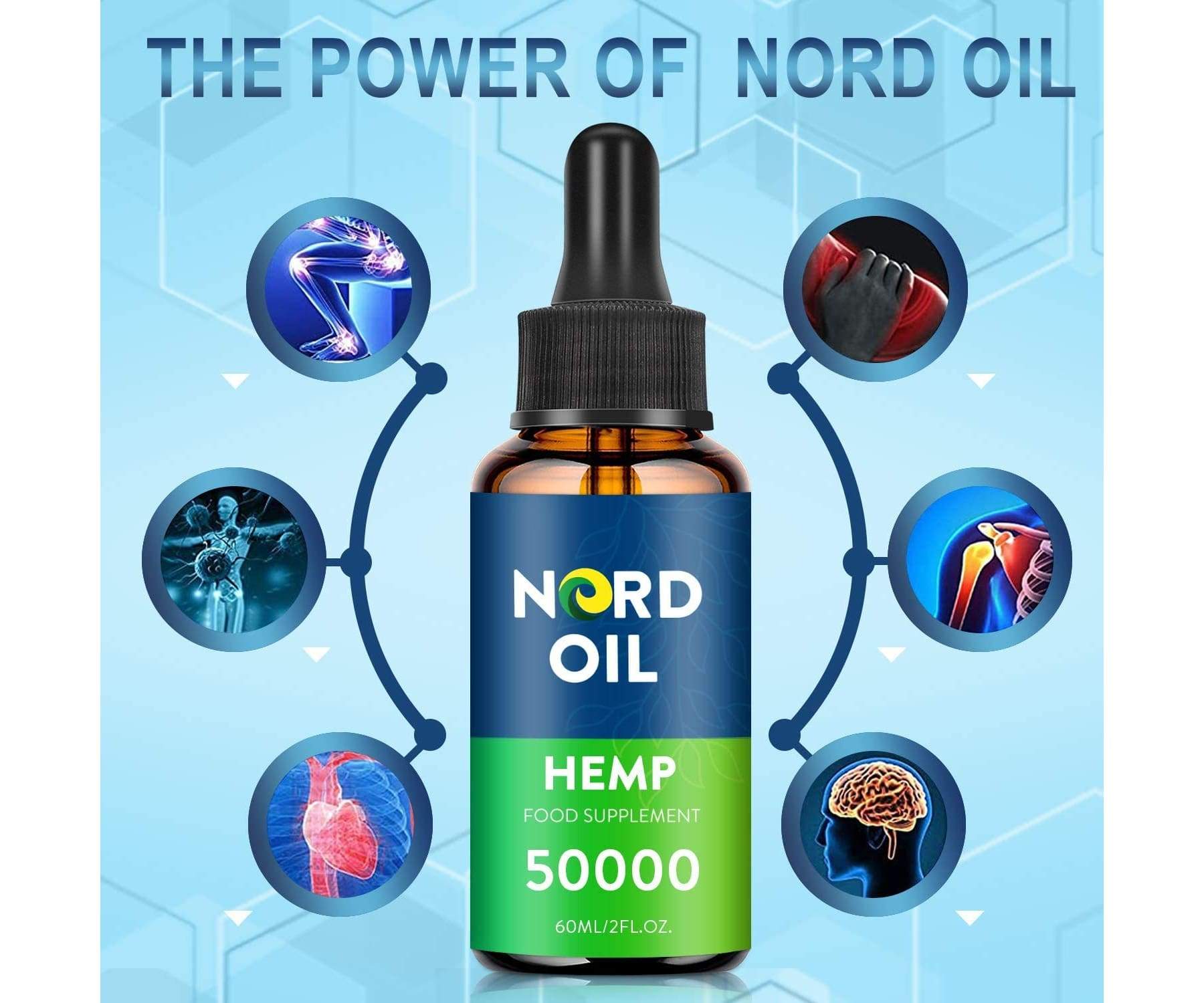 NORD OIL - Nord Oil Premium Hanföl à 50.000mg - 60ml