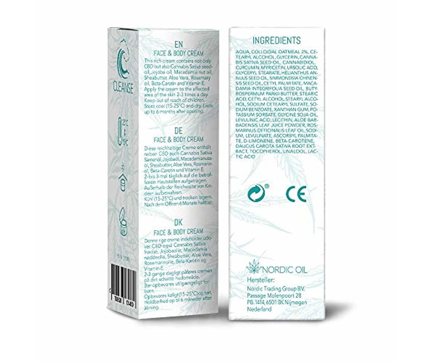 Hanf und Hemp - Nordic Oil - Valkyrie - CBD Creme bei Akne und Pickeln - gegen Hautunreinheiten (200mg CBD)
