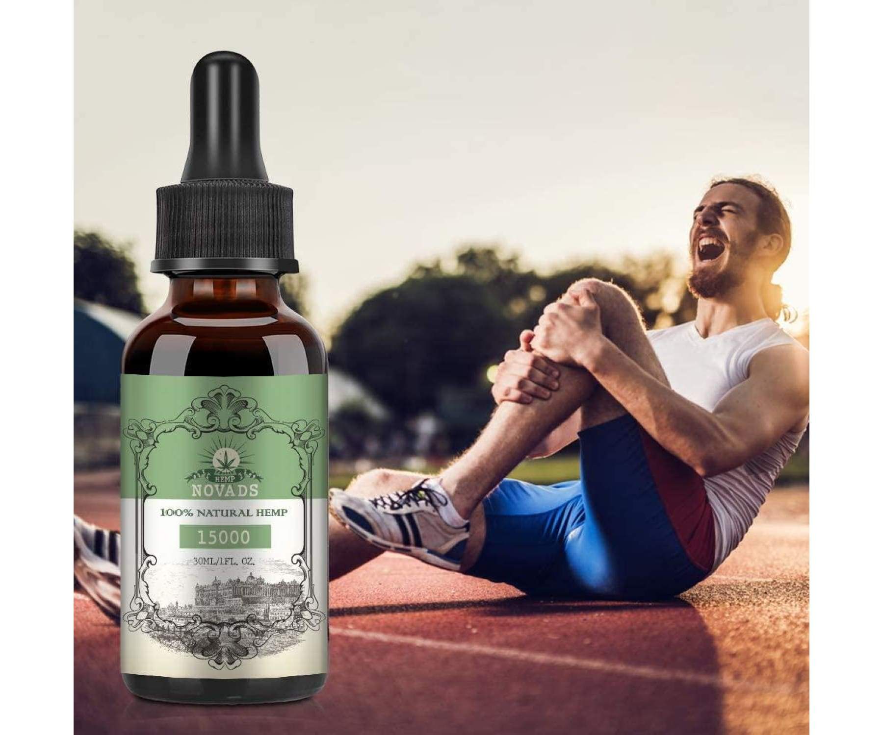 Hanf und Hemp - Novads Hanföl - Goldenöl Tropfen 10ml (15000mg - 50%)