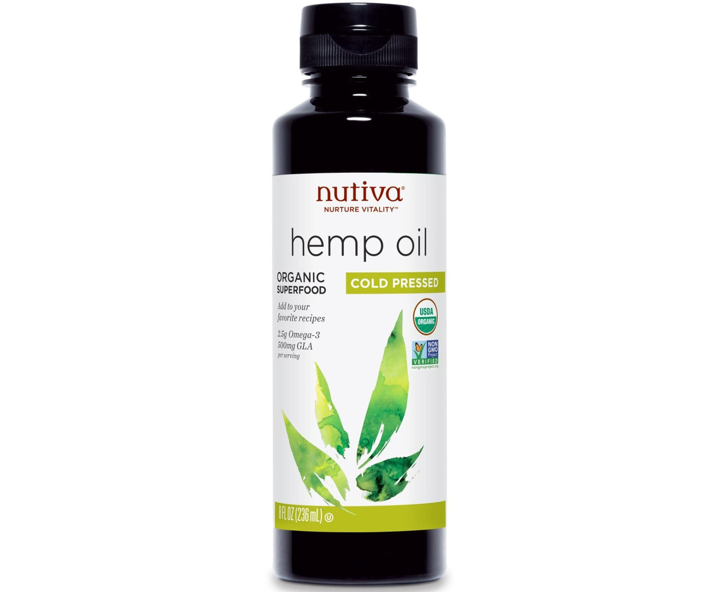 Nutiva - Nutiva Bio-Hanföl kaltgepresst 24 fl oz (236 ml)