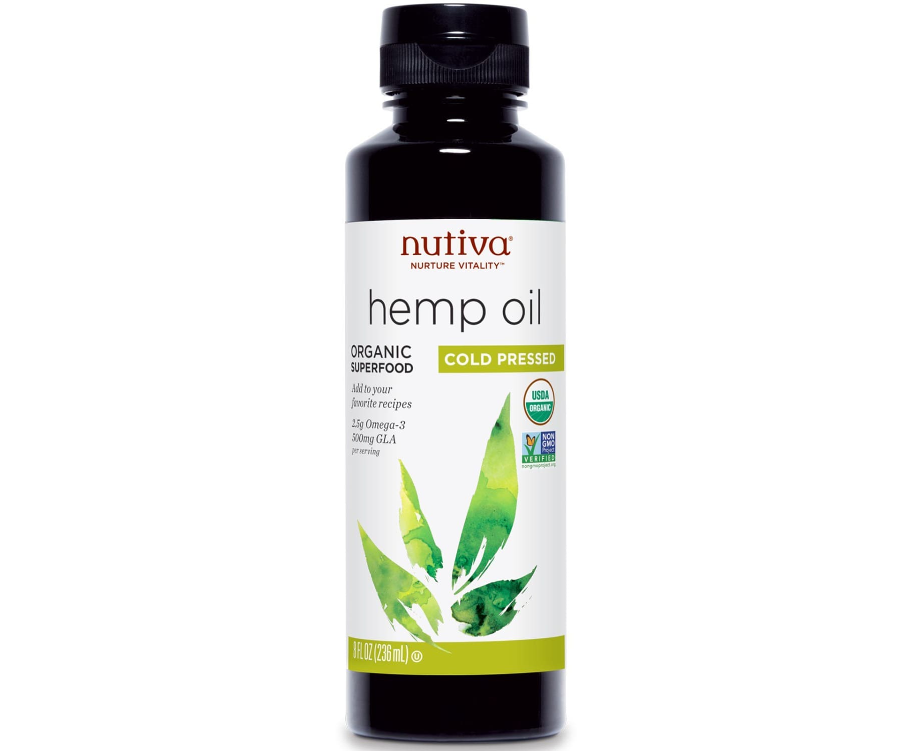 Hanf und Hemp - Nutiva Bio Hanföl kaltgepresst - 473ml - Küche