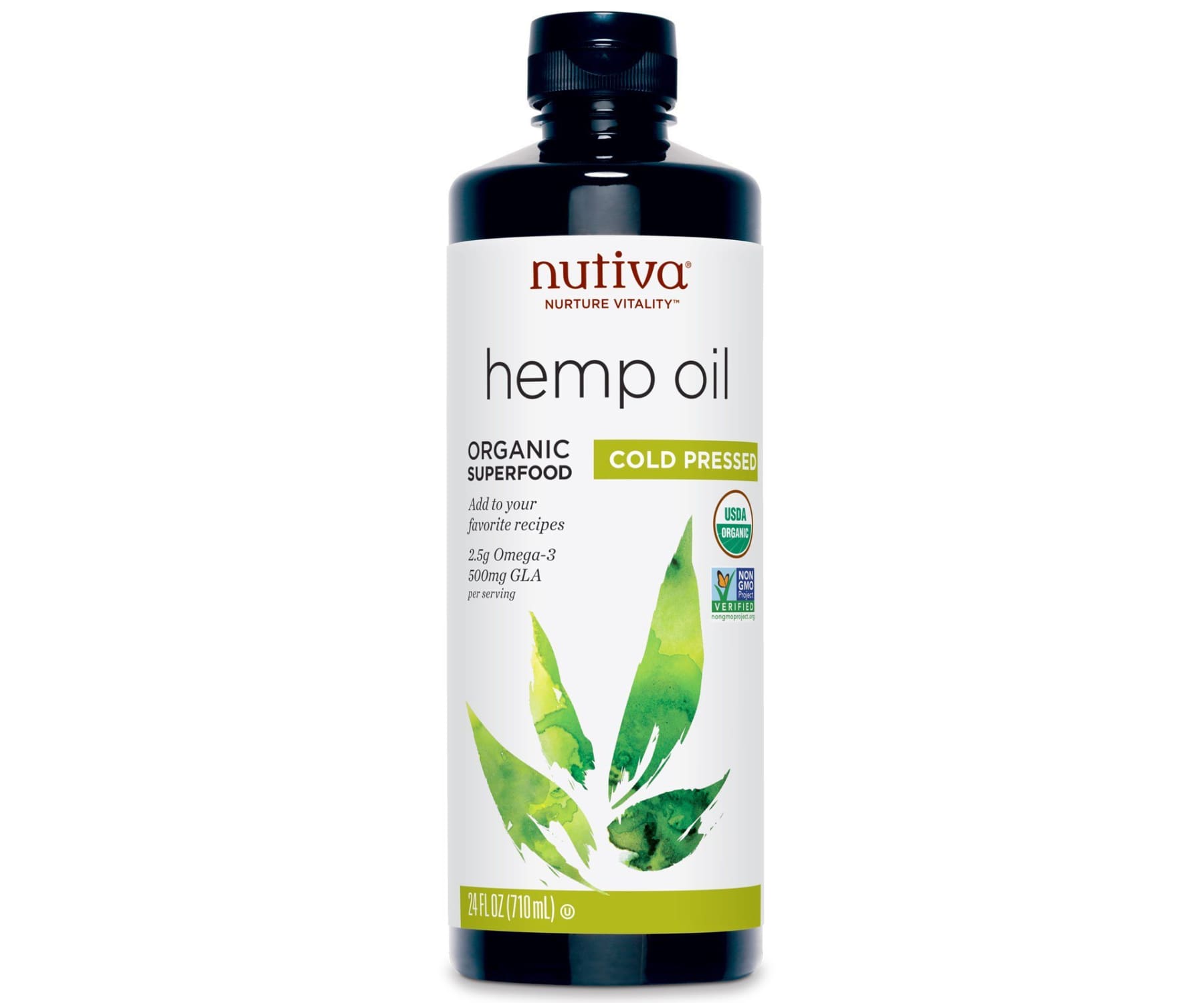 Hanf und Hemp - Nutiva Bio Hanföl kaltgepresst - 473ml - Küche