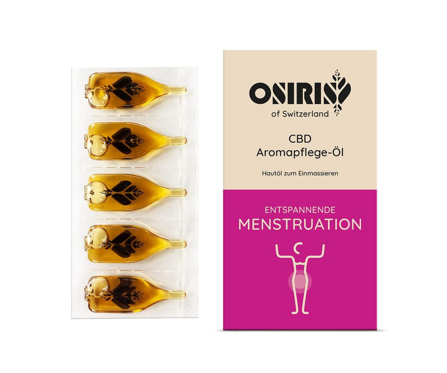 Hanf und Hemp - Osiris Entspannende Menstruation CBD Aromapflegeöl