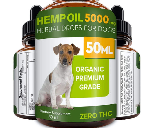 Hanf und Hemp - Pawesome Hanföl - 50ml - 5000 MG für Haustiere