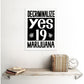 Hanf und Hemp - Poster Cannabis Marijuana Politik 30x41cm