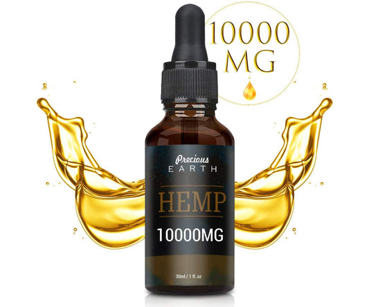 Hanf und Hemp - PRECIOUS EARTH Hanföl - 10.000mg - 30ml Tropfen