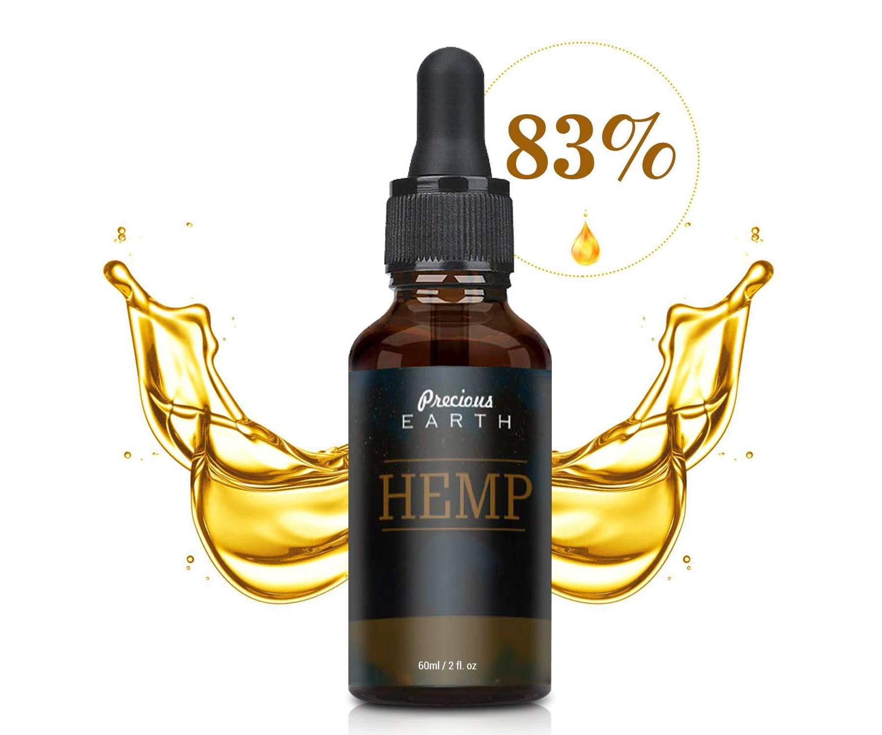 Hanf und Hemp - PRECIOUS EARTH Hanföl - 83% - 50000mg - 60ml Tropfen