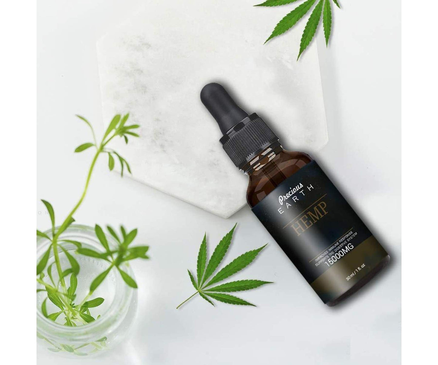 Hanf und Hemp - Precious Earth Hanföl Essential Oil HÖCHSTDOSIERT à 15.000mg 30ml