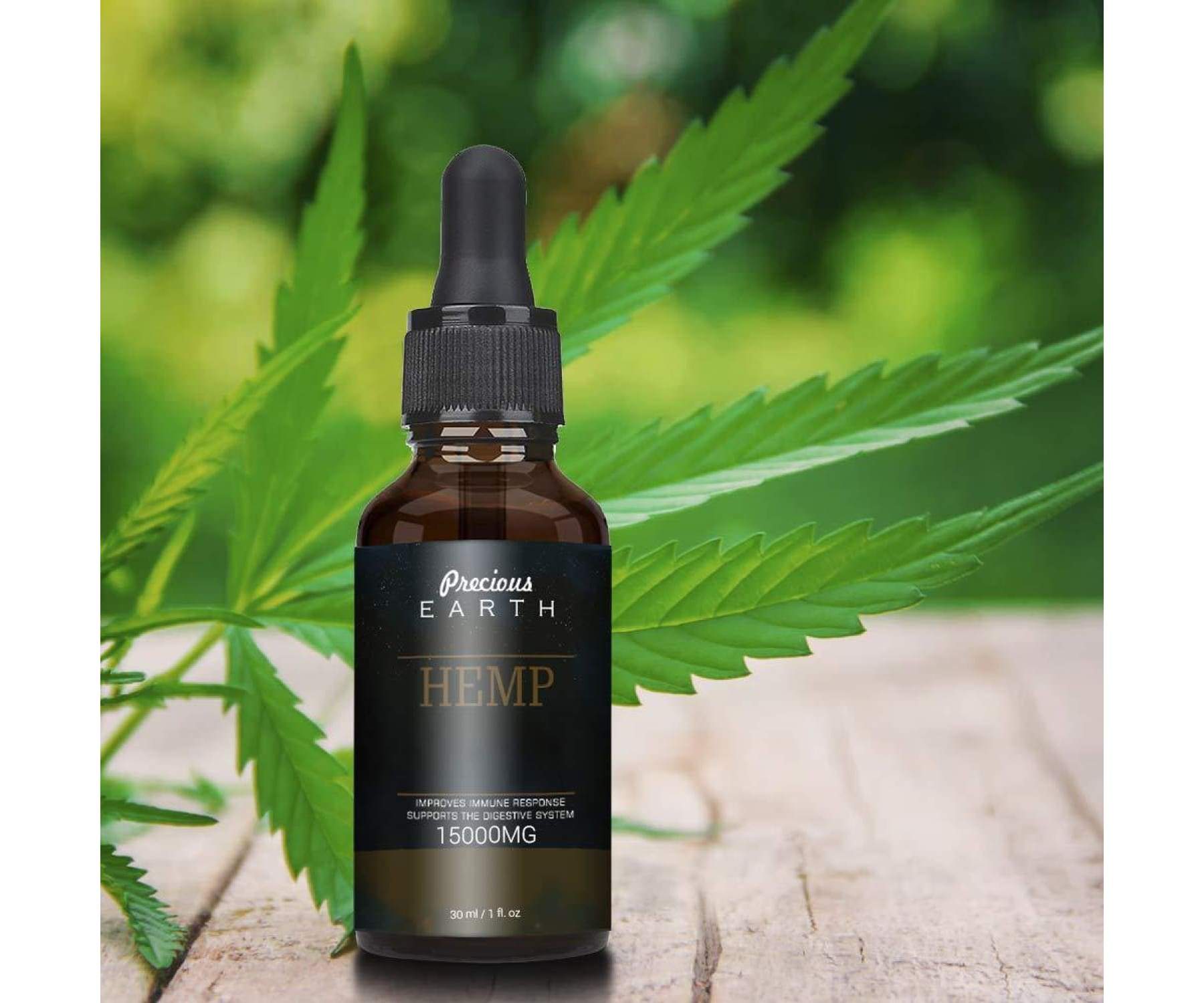 Hanf und Hemp - Precious Earth Hanföl Essential Oil HÖCHSTDOSIERT à 15.000mg 30ml