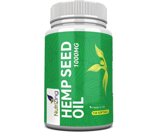 Hanf und Hemp - Premium Hanföl 120 Softgel Kapseln à 1000mg - Omega 3/6/9