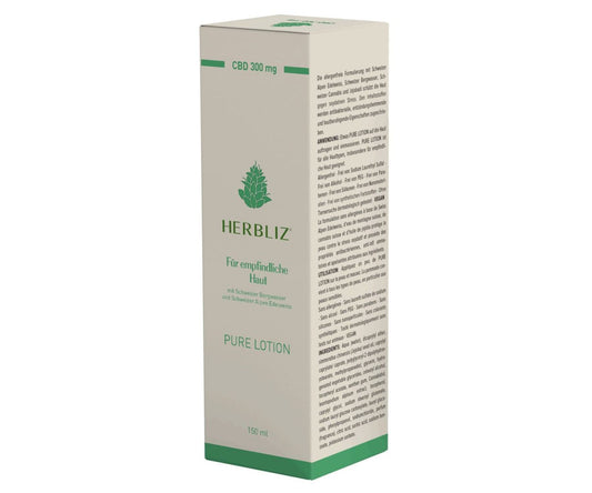 Hanf und Hemp - Pure CBD Lotion 300mg - Herbliz