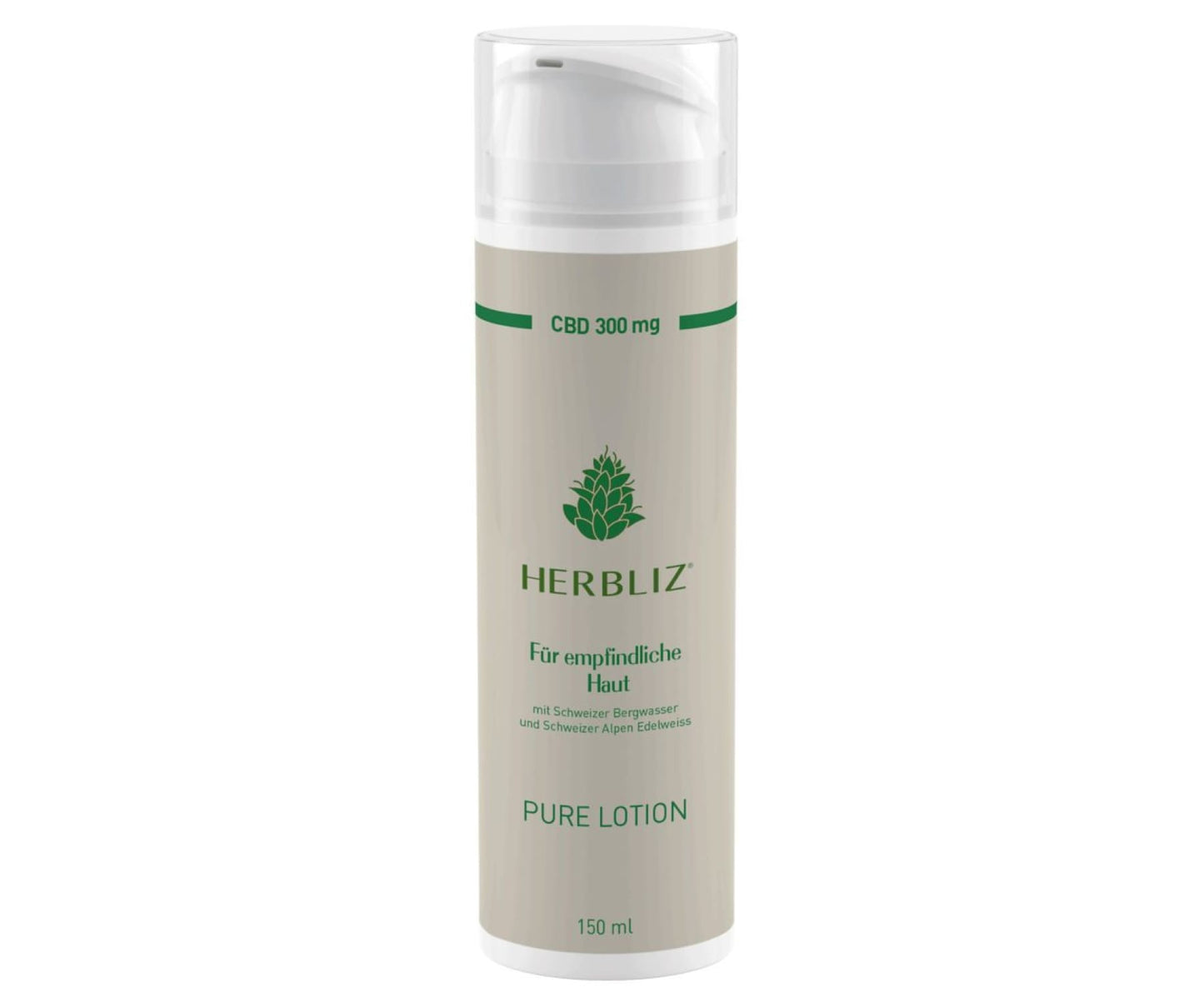 Hanf und Hemp - Pure CBD Lotion 300mg - Herbliz