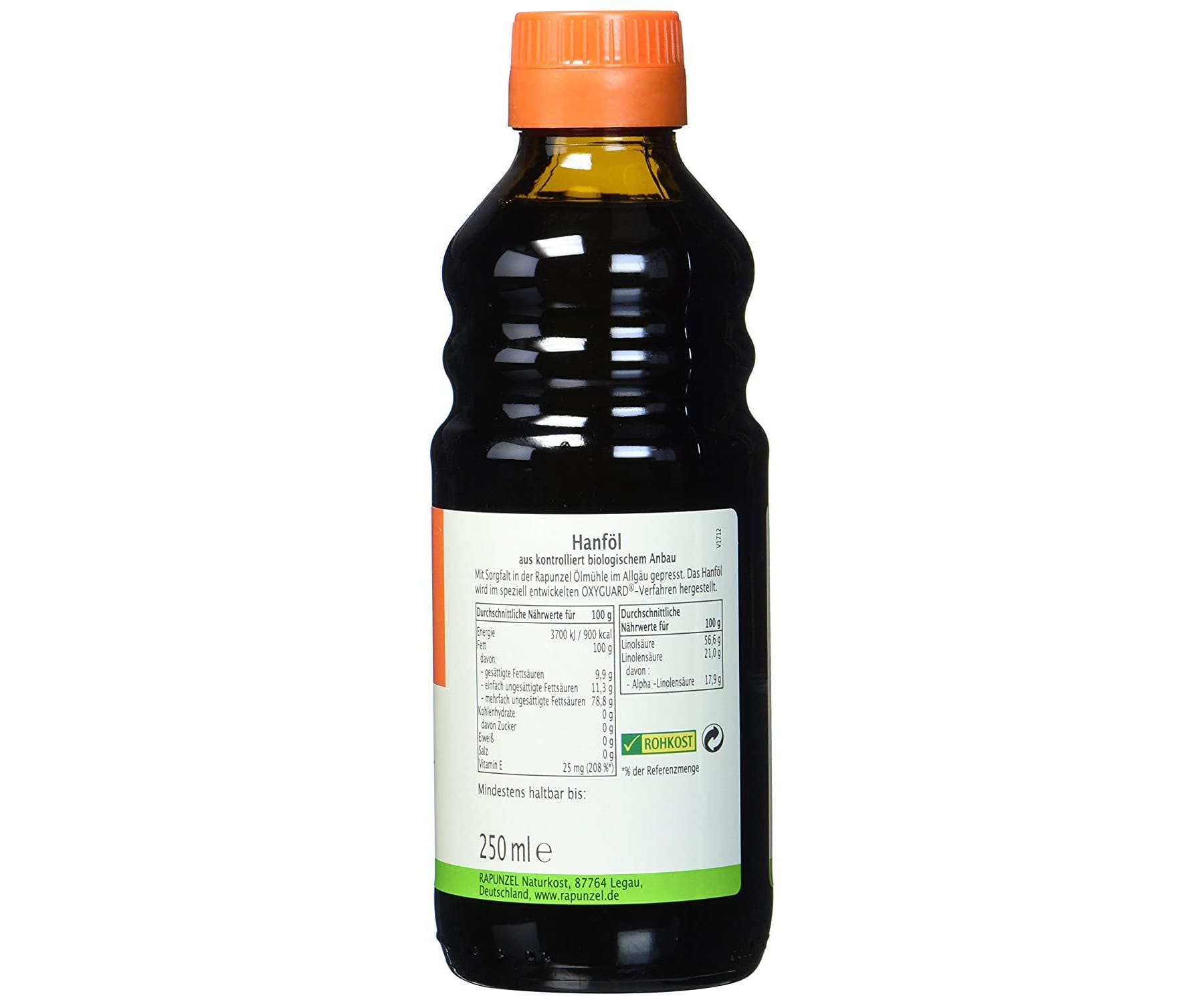 Rapunzel - Rapunzel Hanföl nativ - 250 ml - Bio - Küche Kochen Speiseöl - Fettsäuren
