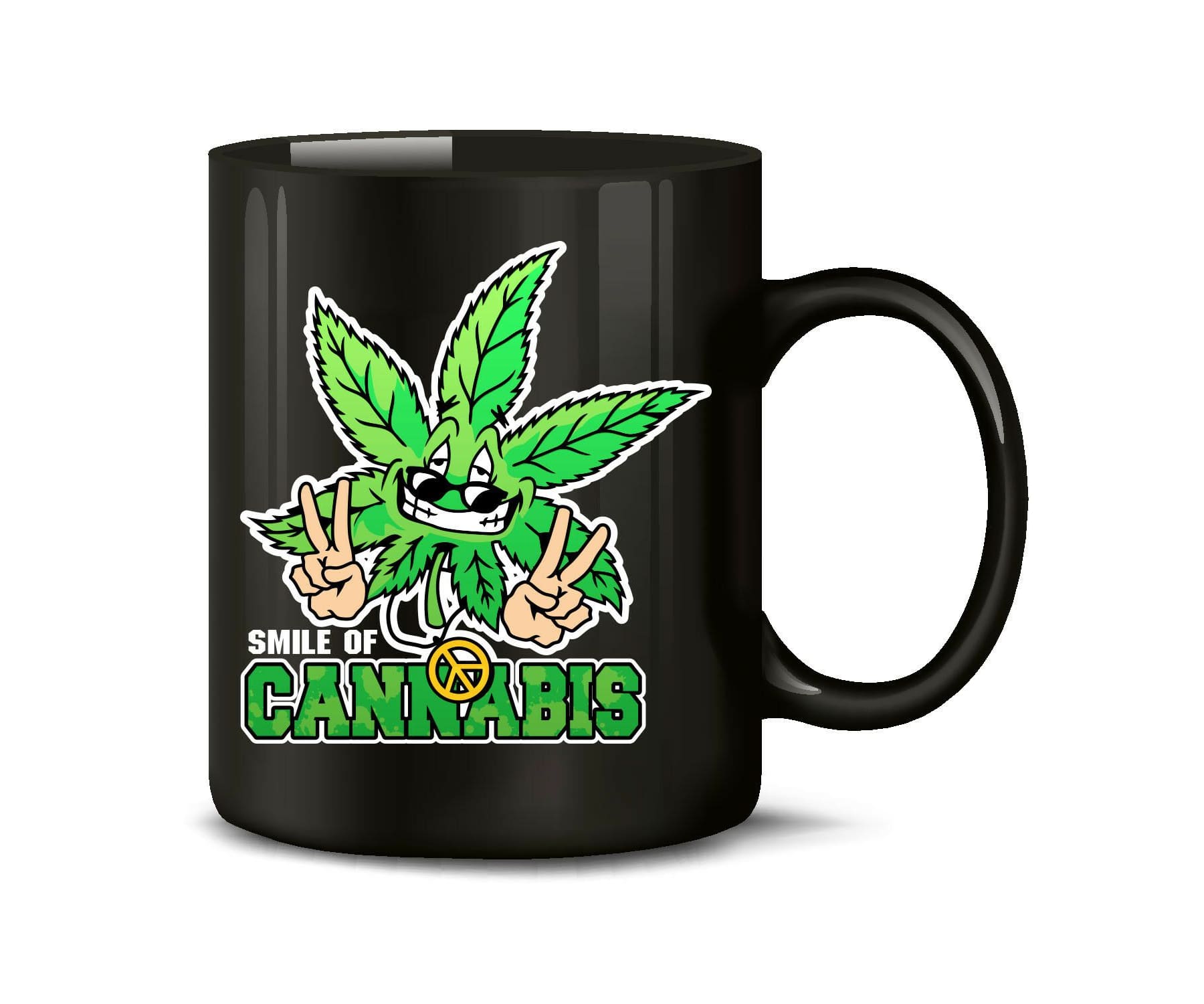 Hanf und Hemp - Smile of Cannabis Kaffee Spruch Tasse