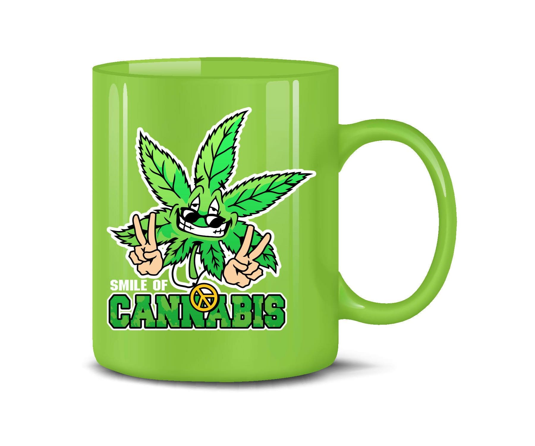 Hanf und Hemp - Smile of Cannabis Kaffee Spruch Tasse