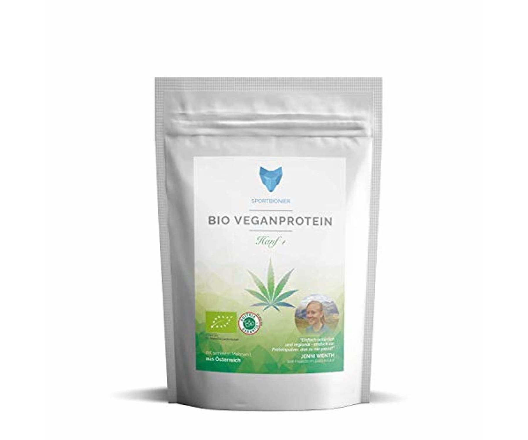 SPORTBIONIER - SPORTBIONIER Bio Vegan Protein Hanf - 500g - Pflanzliches Eiweiß - Muskelaufbau - Fitness Superfood