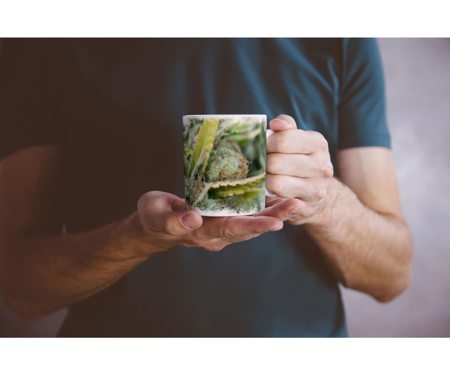 Hanf und Hemp - Tasse Geschenk Cannabis Knospen