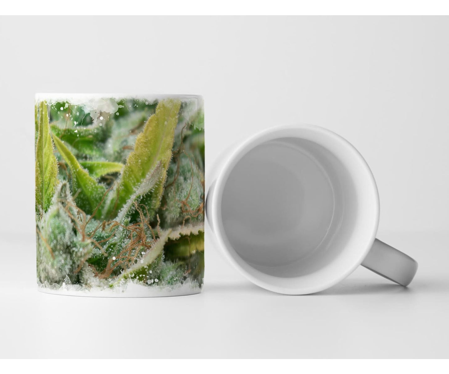 Hanf und Hemp - Tasse Geschenk Cannabis Knospen