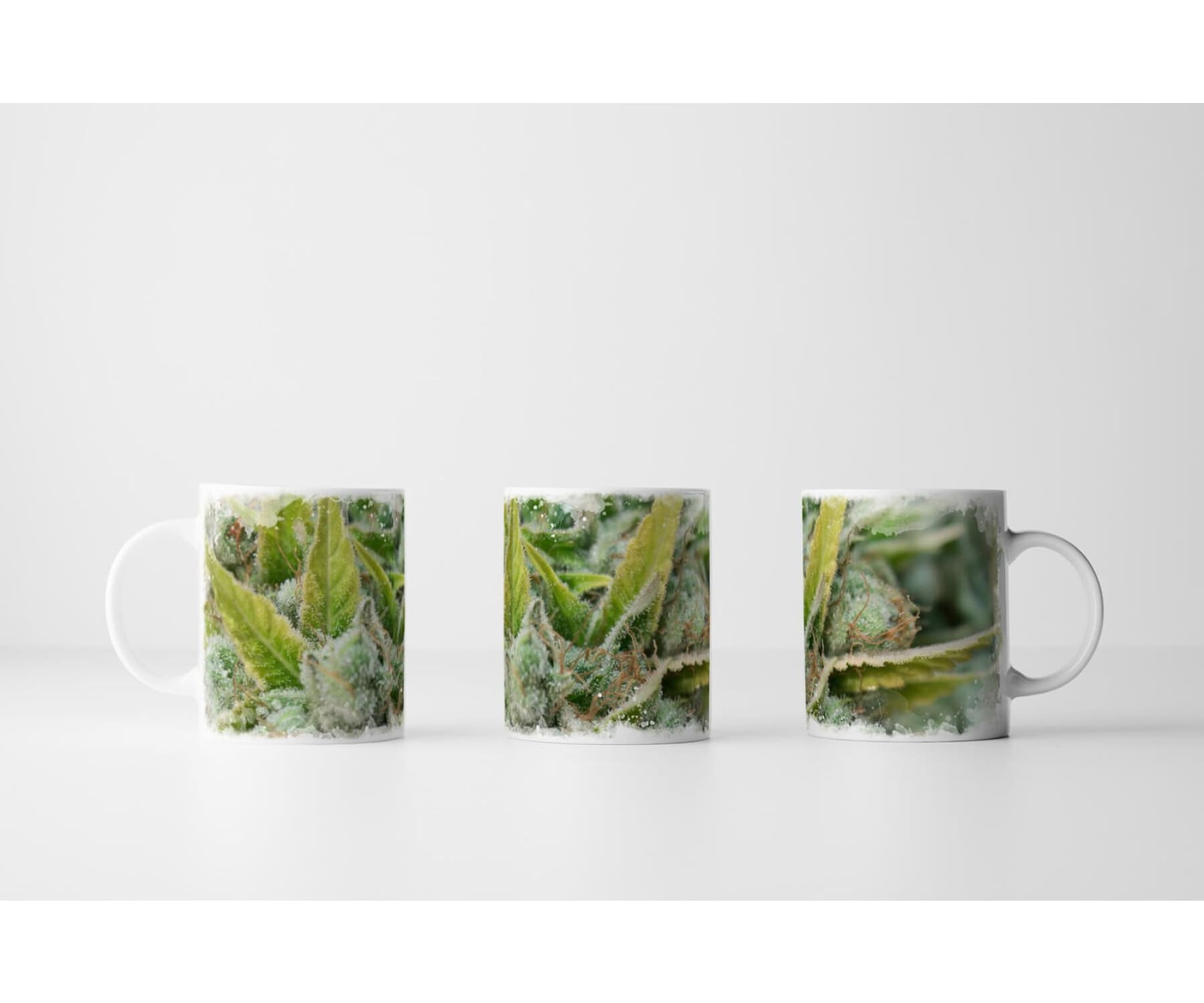 Hanf und Hemp - Tasse Geschenk Cannabis Knospen