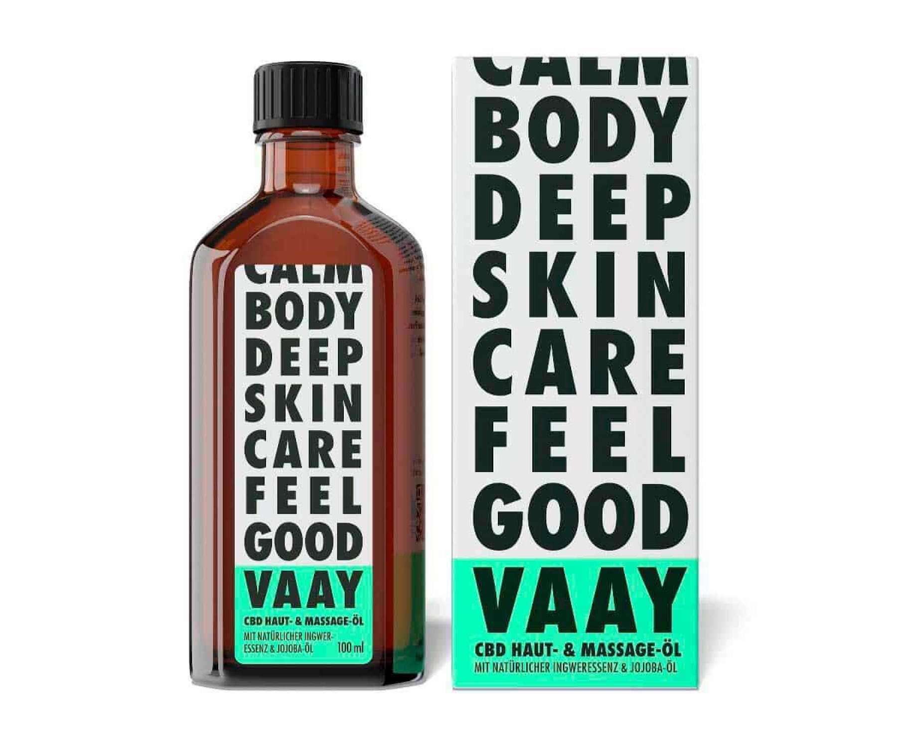 Hanf und Hemp - Vaay CBD Haut- und Massageöl 100ml