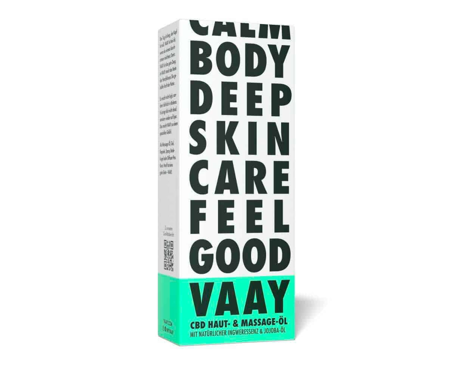 Hanf und Hemp - Vaay CBD Haut- und Massageöl 100ml