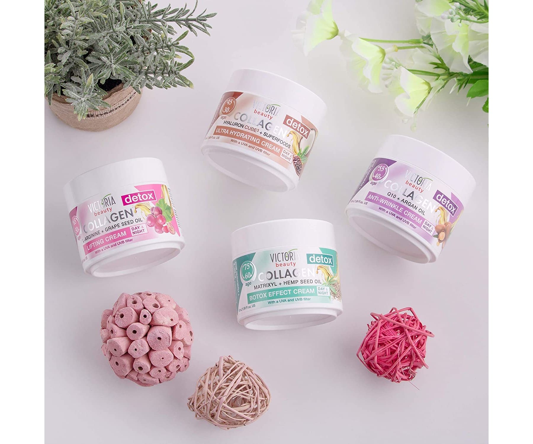 Hanf und Hemp - Victoria Beauty – Kollagen Creme mit Hanföl und Matrixyl 50ml