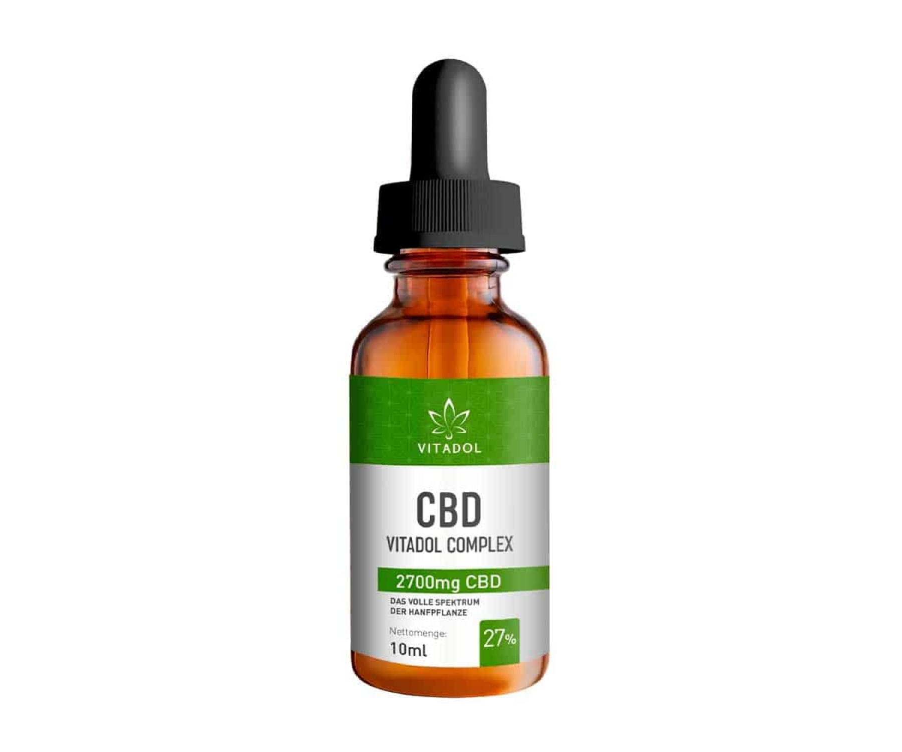 Hanf und Hemp - Vitadol Complex CBD Aroma-Öl 10% à 1.000mg + CBC CBN