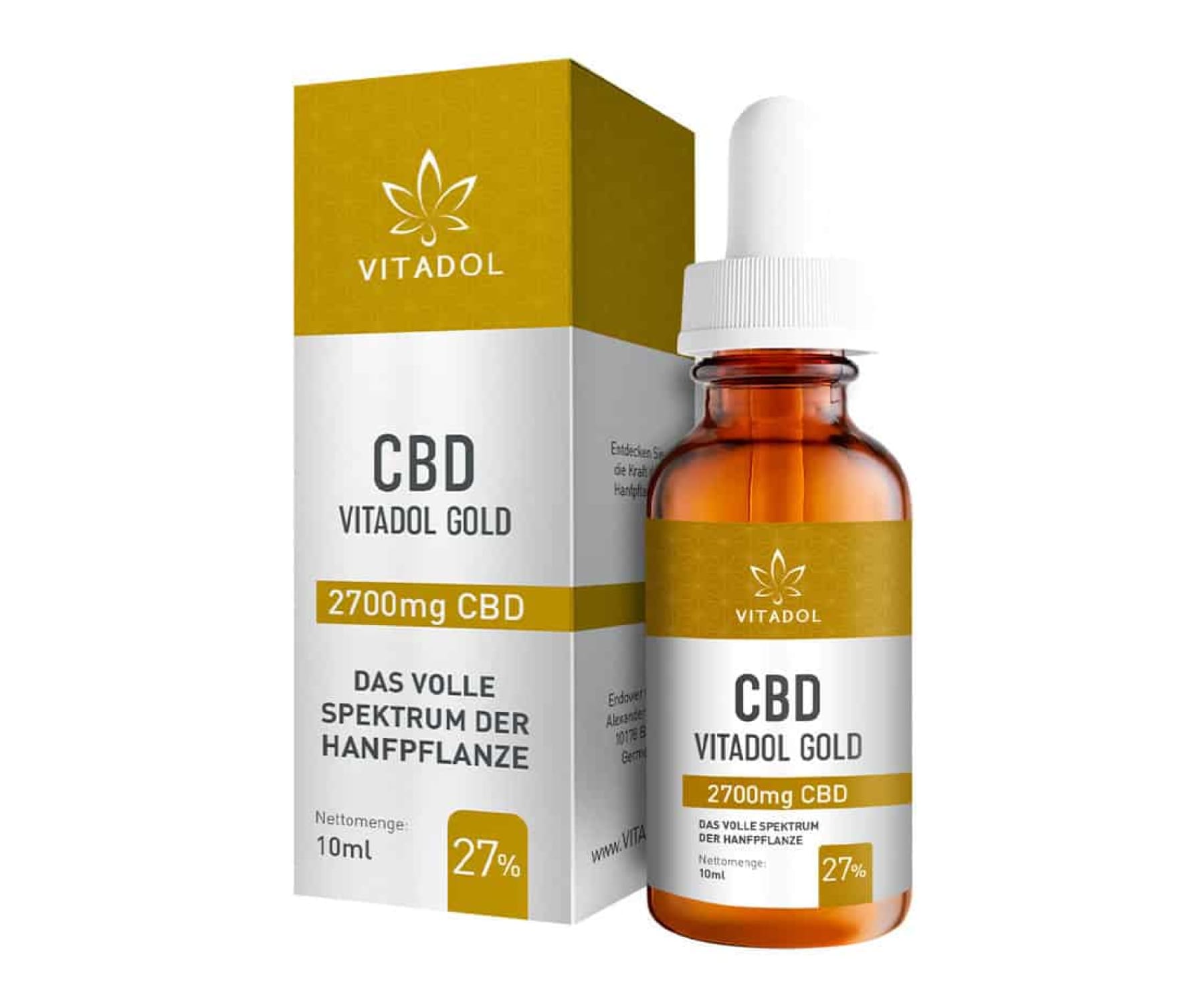 Hanf und Hemp - Vitadol Gold 27% CBD Aroma-Öl à 2700mg