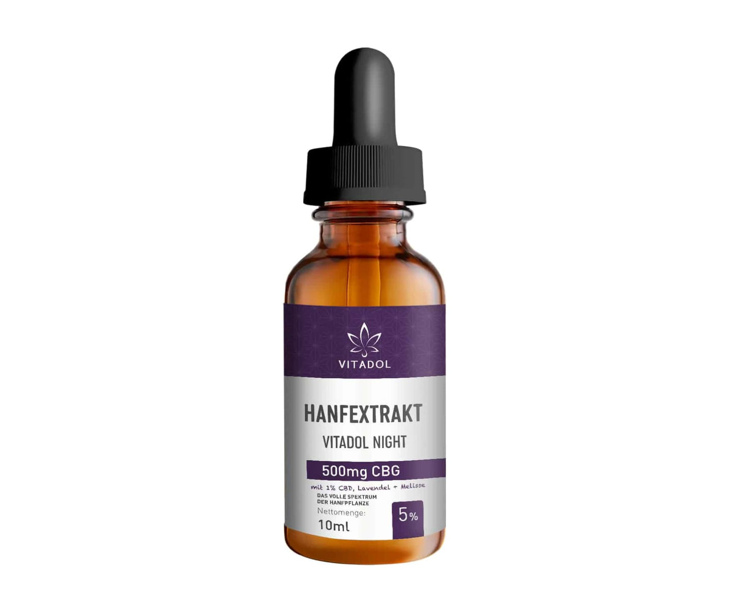 Hanf und Hemp - Vitadol Night Hanfextrakt mit 5% CBG 1% CBD Aroma-Öl