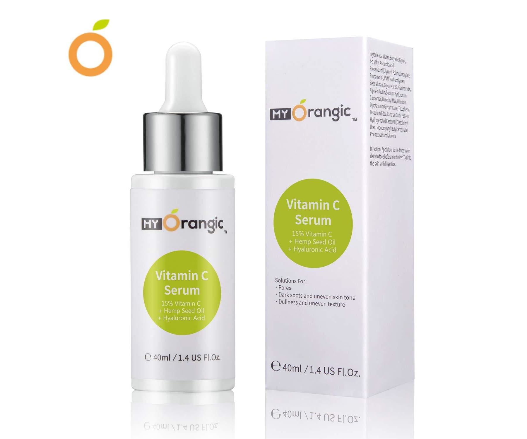 Hanf und Hemp - Vitamin C Serum - 15% Vitamin C + Hanföl + Hyaluronsäure